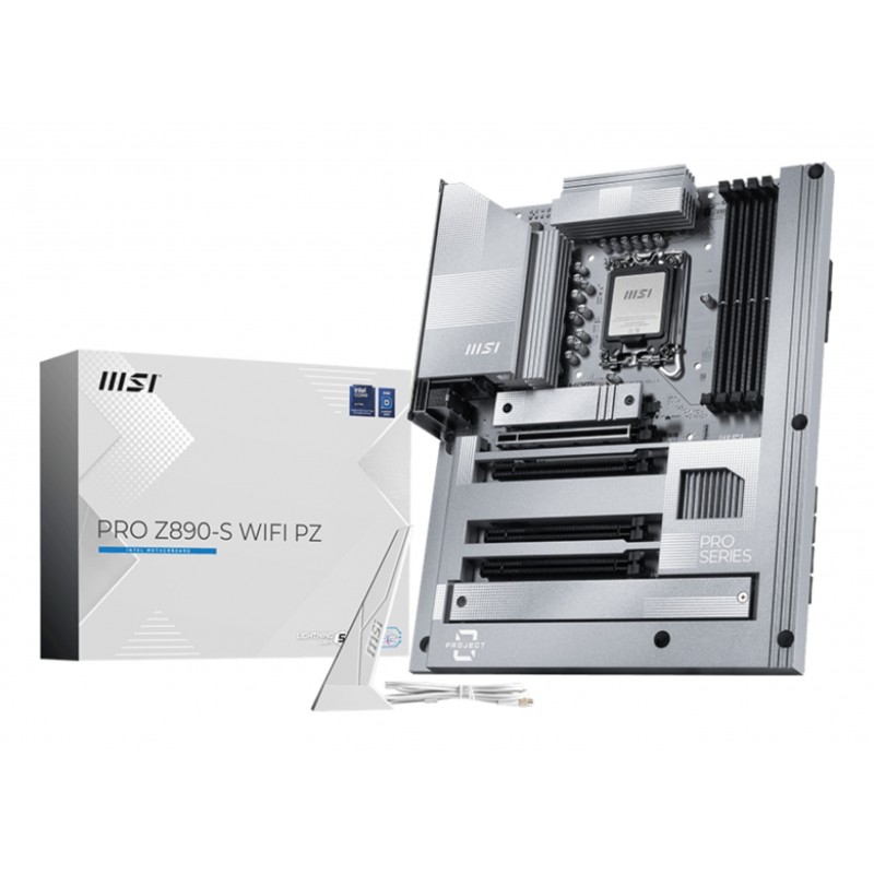 MSI PRO Z890-S WIFI PZ, Intel, LGA 1851 Socket V1, Intel Core Ultra Series 2, LGA 1851, 256 Go, DDR5-SDRAM