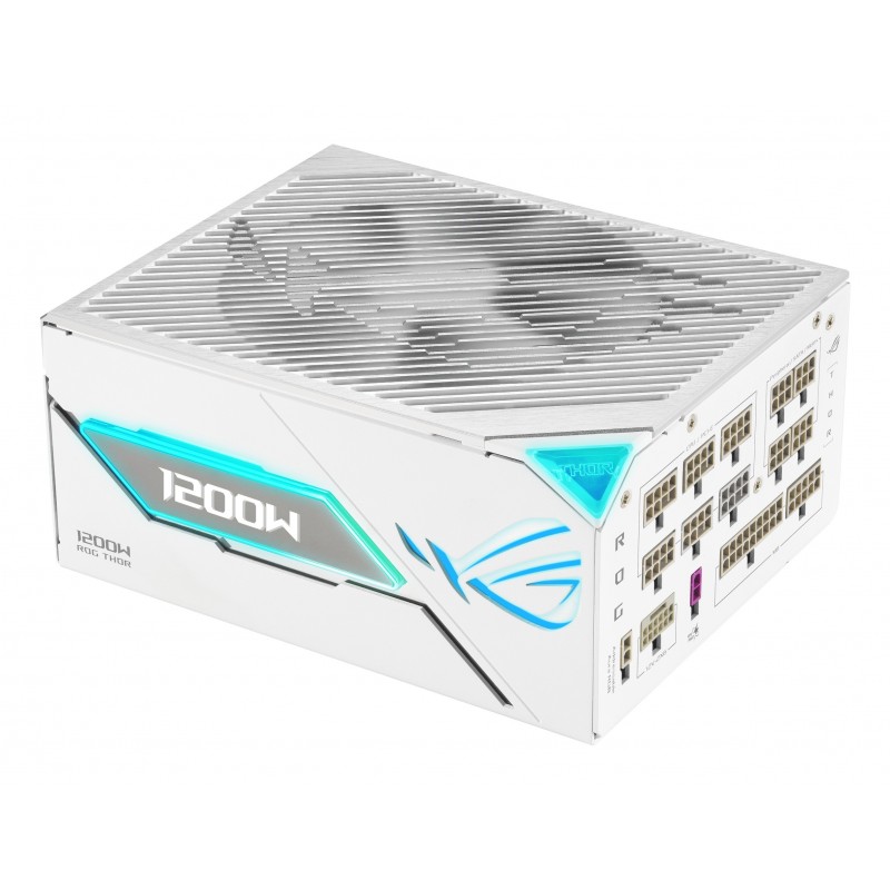 ASUS ROG -THOR-1200P3-WHITE-GAMING-E, 1200 W, 100 - 240 V, Actif, 125 W, 1200 W, 125 W