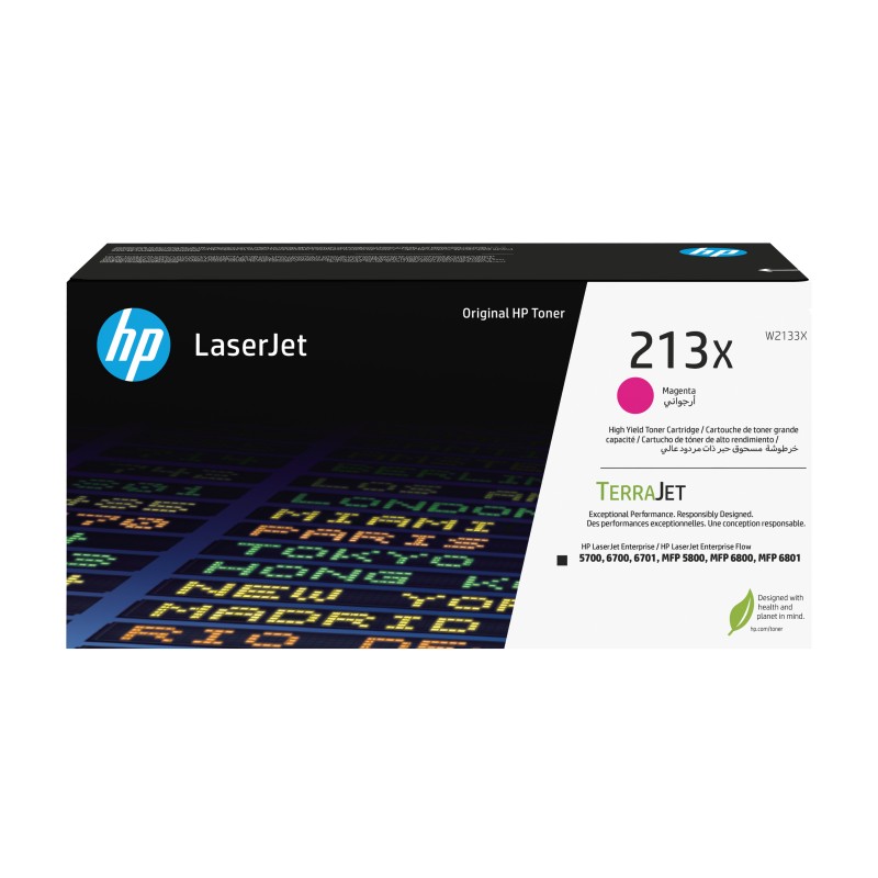 HP 213X Toner LaserJet authentique Grande capacité Magenta, 6000 pages, Magenta, 1 pièce