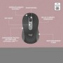 Logitech Signature Slim Combo MK950, Sans fil, RF sans fil + Bluetooth, Commutateur de touche « ciseaux », QWERTZ, Graphite, Souris incluse