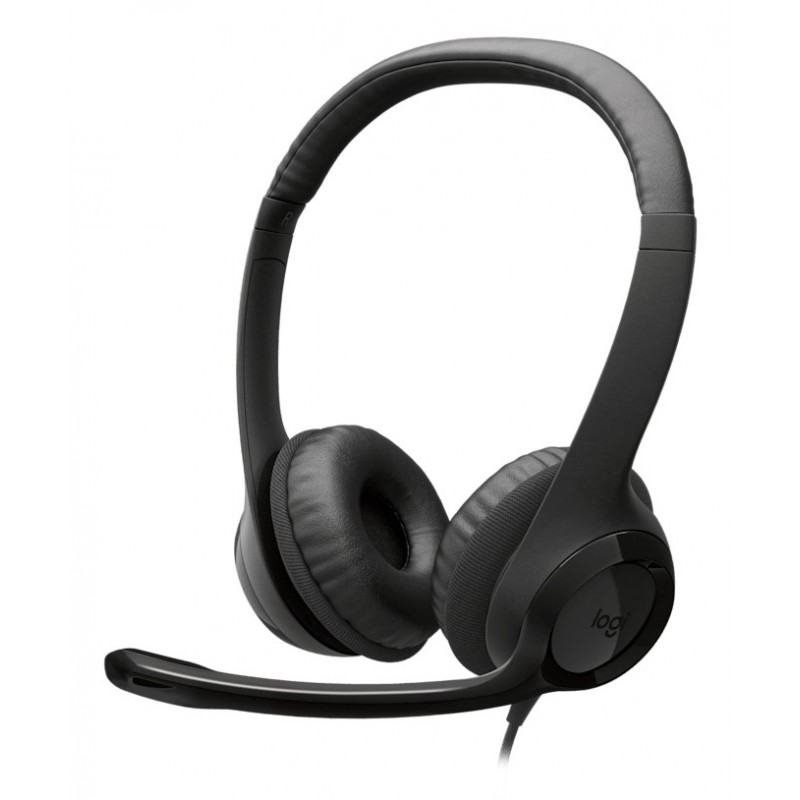 Logitech H390 USB, Avec fil, AppelsMusique, 20 - 20000 Hz, 197 g, Casque, Noir