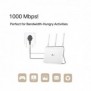 TP-LINK TL-PA7017PKIT, 1000 Mbits, IEEE 1901, IEEE 802.3, IEEE 802.3ab, IEEE 802.3u, Type E, Gigabit Ethernet, 10,100,1000 Mbits, HomePlug AV2
