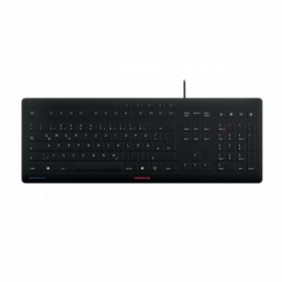 Cherry Contour Design Stream, Avec fil, USB, QWERTZ, Noir