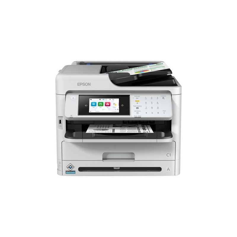 Epson WorkForce Pro WF-M5899DWF, Jet d'encre, Impression mono, 1200 x 2400 DPI, A4, Impression directe, Noir, Blanc