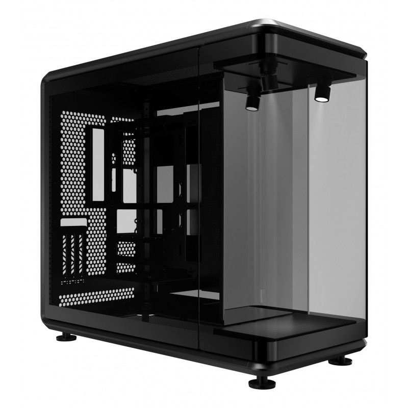 Cooler Master MasterFrame 360 PANORAMA, Full Tower, PC, Noir, Transparent, Mini-ITX, micro ATX, ATX, BTF, SGCC, Verre trempé, 14,5 cm