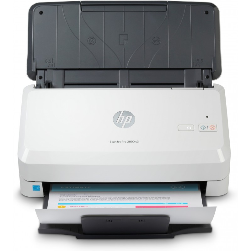 HP Scanjet Pro 2000 s2 Sheet-feed Scanner, 216 x 3100 mm, 600 x 600 DPI, 3500 pages, Alimentation feuille à feuille de scanner, Noir, Blanc, CMOS CIS
