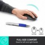 Logitech M190, Ambidextre, Optique, RF sans fil, 1000 DPI, Charbon de bois