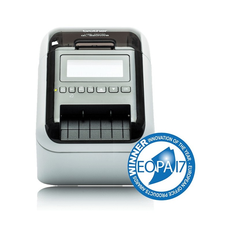Brother QL-820NWBC, DK, Thermique directe, 300 x 300 DPI, 176 mmsec, Couleur, Avec fil &sans fil