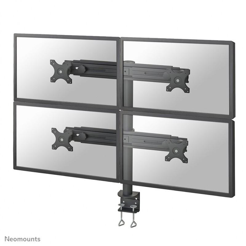 Neomounts FPMA-D700D4 Support d'écran à fixer 19-30", Pince, 8 kg, 48,3 cm 19", 76,2 cm 30", 100 x 100 mm, Noir