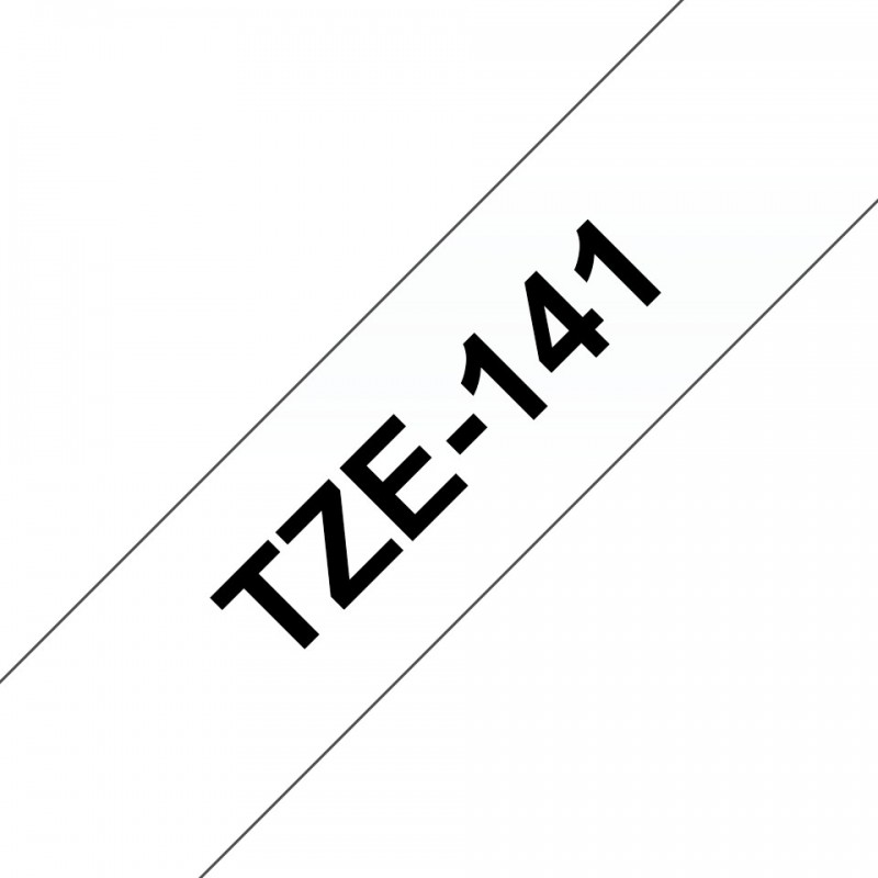 Brother TZE-141, Noir sur transparent, TZe, Thermique directe, Philippines, 5 année, Brother
