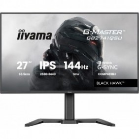 Iiyama G-MASTER GB2741QSU-B1, 68,6 cm 27", 2560 x 1440 pixels, 4K Ultra HD, LED, 1 ms, Noir