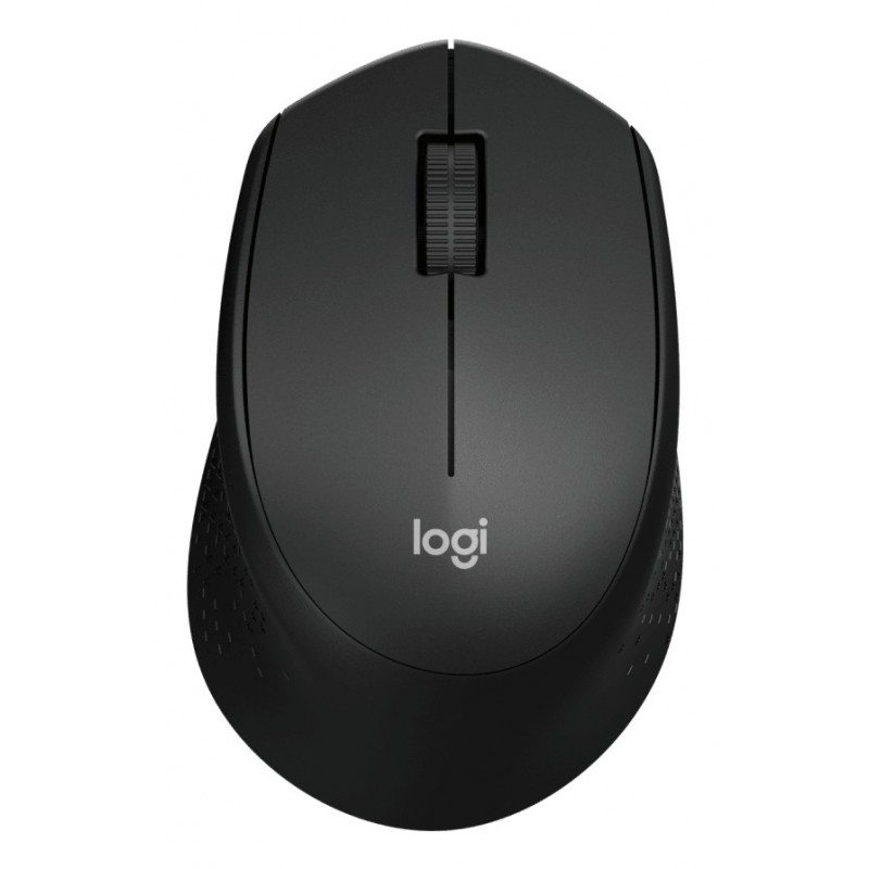 Logitech M330 SILENT PLUS, Droitier, Mécanique, RF sans fil, 1000 DPI, Noir