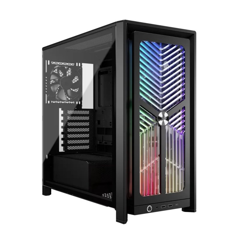 Corsair RAME 4000X RS, Midi Tower, PC, Noir, ATX, EATX, micro ATX, Mini-ITX, Acier, Verre trempé, Plastique, 17 cm