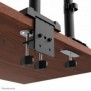 Neomounts DS60-600BL2-1 Bras de moniteur triple 10-32", Collier de serrage passe-fil, 27 kg, 25,4 cm 10", 81,3 cm 32", 100 x 100 mm, Noir