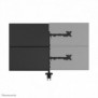 Neomounts DS60-600BL2-2 Bras de moniteur quadruple 10-32", Collier de serrage passe-fil, 8 kg, 25,4 cm 10", 81,3 cm 32", 100 x 100 mm, Noir