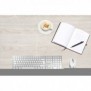 Cherry KC 6000 SLIM, Taille réelle 100 %, Avec fil, USB, QWERTZ, Argent