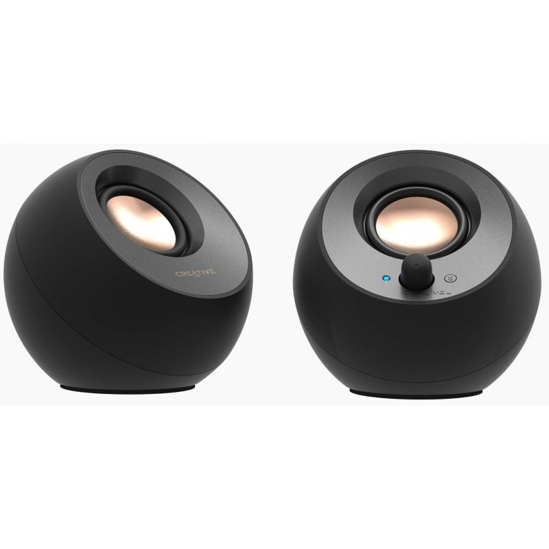 Creative Labs Pebble V3, 2.0 canaux, Avec fil &sans fil, 8 W, 100 - 17000 Hz, Noir