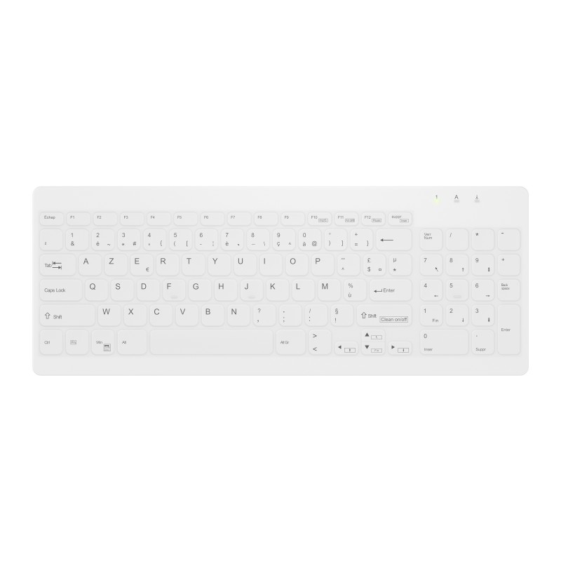 Cherry Contour Design Active Key AK-C7012, Avec fil, USB, Commutateur de touche « ciseaux », Blanc