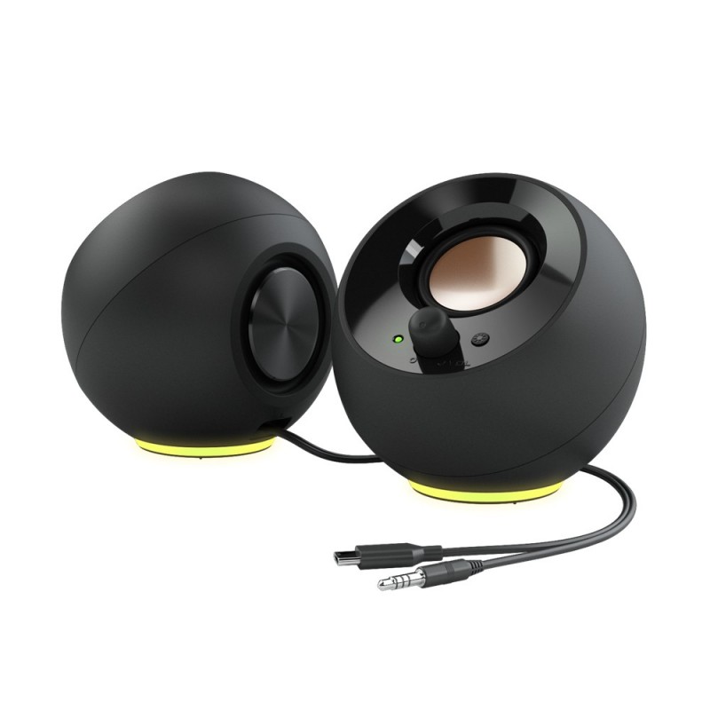 Creative Labs Pebble SE, 2.0 canaux, 4,4 W, PCordinateur portable, Noir, 8,8 W, 1,2 m