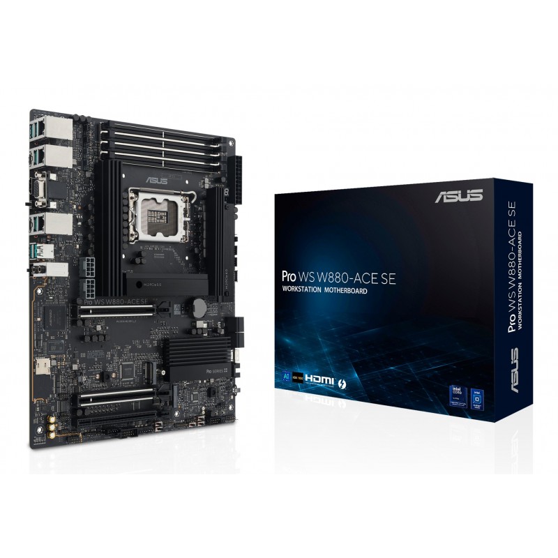 ASUS PRO WS W880-ACE SE, Intel, LGA 1851 Socket V1, Intel Core Ultra Series 2, LGA 1851, DDR5-SDRAM, 256 Go