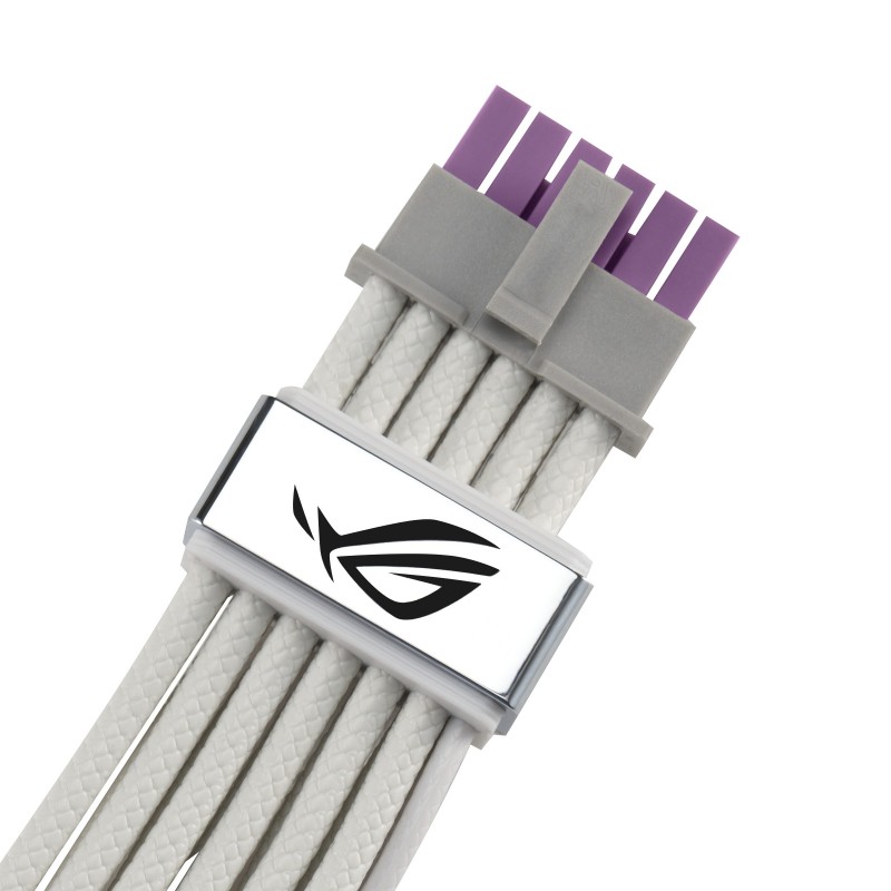 ASUS ROG Equalizer White Edition, PCI-E 16-pin, PCI-E x16 Gen 4.0, 0,75 m, Mâle, Mâle, Droit