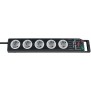 Brennenstuhl 1153380115, 2,5 m, 5 sortie CA, Noir, Gris, Polycarbonate, Noir