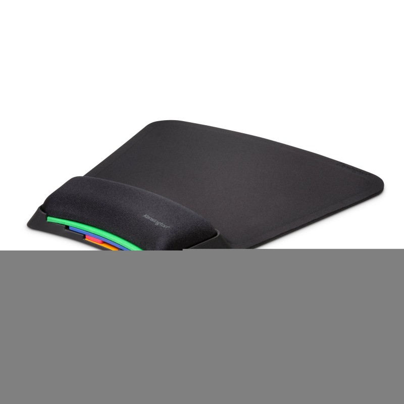 Kensington Tapis de souris SmartFit, Noir, Monochromatique, Repose-poignets, Tapis de souris de jeu
