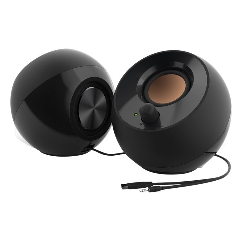 Creative Labs Pebble, 2.0 canaux, Avec fil, 4,4 W, 100 - 17000 Hz, Noir
