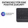 Logitech Signature K650, Taille réelle 100 %, Sans fil, Bluetooth, Clavier à membrane, QWERTZ, Graphite