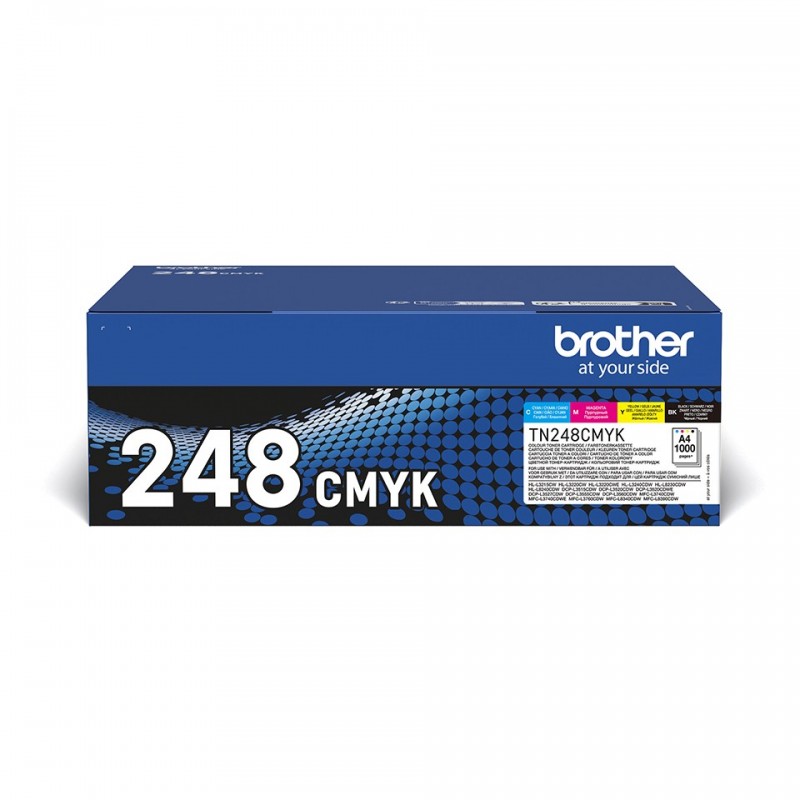 Brother TN-248VAL, Noir, Cyan, Magenta, Jaune, 4 pièce
