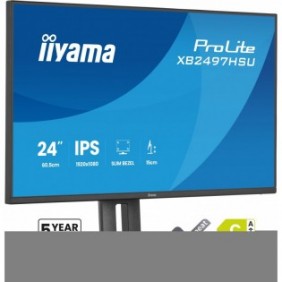 Iiyama ProLite XB2497HSU-B1, 60,5 cm 23.8", 1920 x 1080 pixels, Full HD, LED, 4 ms, Noir