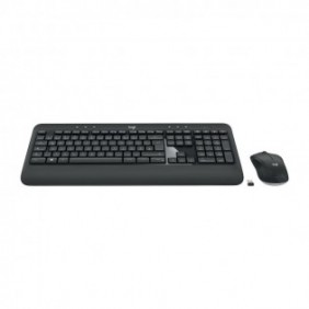 Logitech 920-008675, Sans fil, RF sans fil, Clavier à membrane, QWERTZ, Noir, Souris incluse