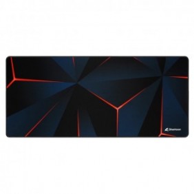 Sharkoon SKILLER SGP30, Noir, Bleu, Orange, Motif, Caoutchouc, Textile, Base antidérapante, Tapis de souris de jeu