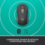 Logitech Signature M650 L, Droitier, Optique, Bluetooth, 4000 DPI, Graphite