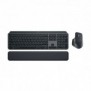 Logitech MX Keys S Combo, Sans fil, Bluetooth, Commutateur de touche « ciseaux », QWERTZ, LED, Graphite