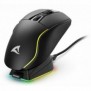 Sharkoon SGM50W, Droitier, Optique, RF Wireless + USB Type-A, 6400 DPI, Noir
