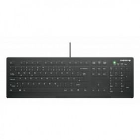Cherry Contour Design Active Key AK-C8112, Taille réelle 100 %, Avec fil, USB, Commutateur de touche « ciseaux », QWERTY, Noir