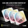 Corsair iCUE LINK LX120-R RGB, Ventilateur, 12 cm, 2400 trmin, Blanc