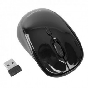 Targus Wireless USB Laptop Blue Trace Mouse, Ambidextre, Blue Trace, RF sans fil, 800 DPI, Noir