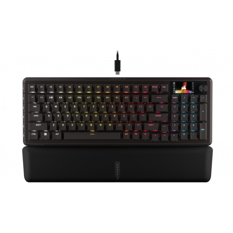 Corsair VANGUARD 96, 96%, Avec fil, USB, Magnetic-mechanical key switch, QWERTY, Noir