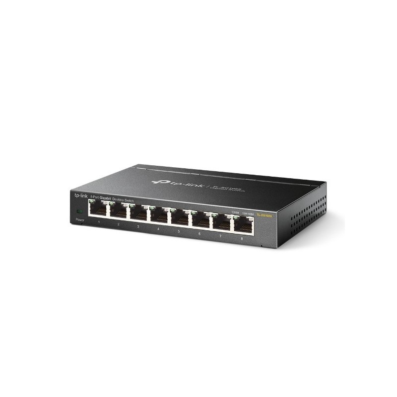 TP-LINK Omada TL-SG108S, Non-géré, Gigabit Ethernet 101001000, Full duplex, Montage mural