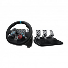 Logitech G G29 Driving Force, Volant + pédales, PC, PlayStation 4, PlayStation 5, Playstation 3, Croix directionnelle, Analogique, Avec fil, USB