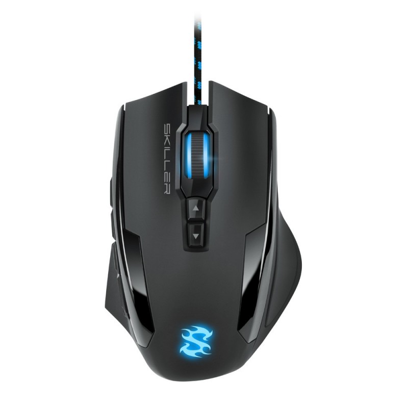 Sharkoon Skiller SGM1, Droitier, Optique, USB Type-A, 10800 DPI, 8000 ips, Noir