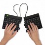 R-Go Tools Clavier ergonomique R-Go Split Break v2 avec logiciel de pause, clavier ergonomique divisé, QWERTY , Filaire, noir, Mini, Avec fil, USB, Commutateur de touche « ciseaux », QWERTY, Noir