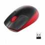 Logitech M190, Ambidextre, Optique, RF sans fil, 1000 DPI, Rouge