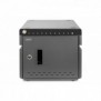 DIGITUS Armoire de chargement mobile pour ordinateurs portables tablettes jusqu'à 14 pouces, UV-C, USB-C™, Étui de gestion du dispositif portable, Noir, Table, 29,4 cm, Acier, Ordinateur portable, Tablette