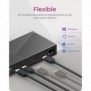 ICY BOX IB-DK2246AC, Avec fil, USB 3.2 Gen 2 3.1 Gen 2 Type-A, 10,100,1000 Mbits, Noir, 3840 x 2160 pixels, 60 Hz