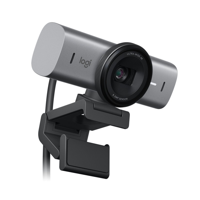 Logitech MX Brio, 8,5 MP, 4096 x 2160 pixels, 4K Ultra HD, 60 ips, 4x, Panneau vertical privé