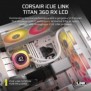 Corsair iCUE LINK TITAN 360 RX LCD, Refroidisseur de liquide tout-en-un, 12 cm, 300 trmin, 2100 trmin, Blanc