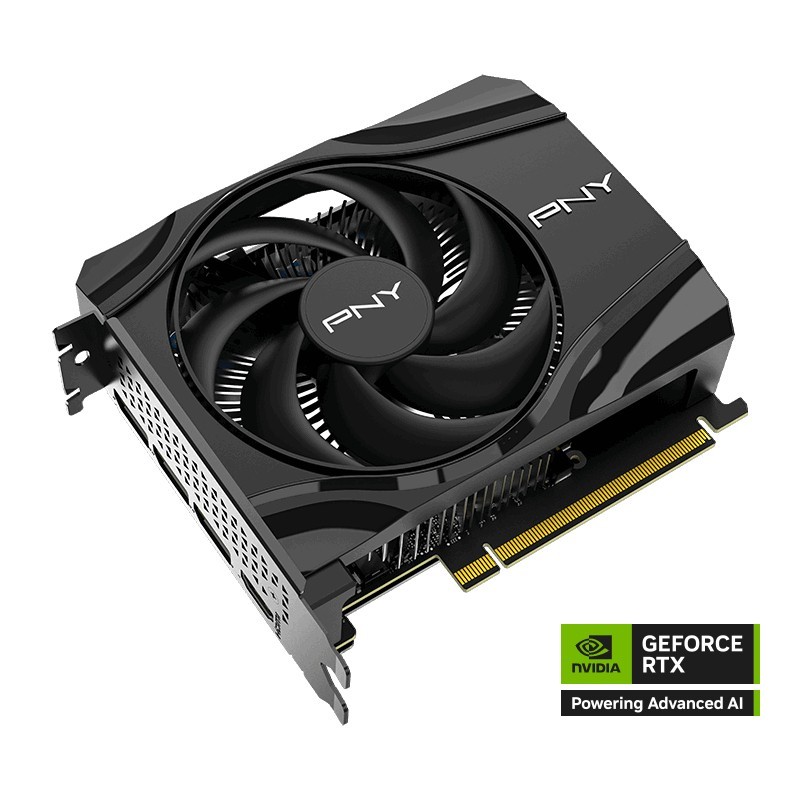 PNY GeForce RTX 5060 Single Fan, GeForce RTX 5060, 8 Go, GDDR7, 128 bit, 7680 x 4320 pixels, PCI Express x8 5.0